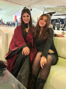 توانا الجوهري مع والدتها الفنانة رانيا منصور 
