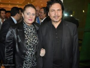 محمد رياض وزوجته رانيا محمود ياسين 