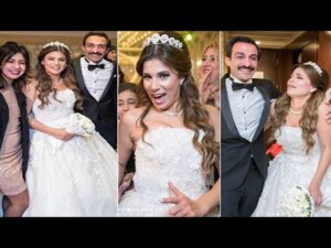 أحمد كشك وبسمة ماهر من حفل زفافهما 