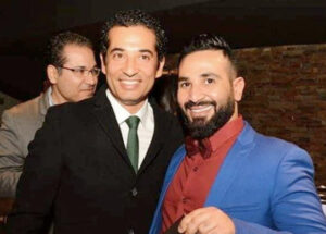 عمرو سعد مع أشقائه أحمد وسامح سعد 